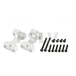 217039  X7 CNC Landing Gear Mount (Silver anodized)